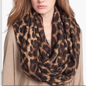 Michael Kors Leopard Infinity Scarf